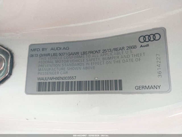 2014 AUDI A5 WAULFAFHXEN003557 Photo 8