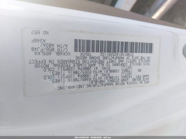 2002 TOYOTA TUNDRA 5TBBT48142S291132 Photo 8