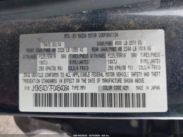 Aukcja sprzedaży 2015 Mazda Cx-5 Grand Touring, vin: JM3KE4DY7F0454084, numer aukcji: 44325232