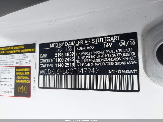 2016 MERCEDES-BENZ E 400 WDDKJ6FB0GF347942 Photo 8
