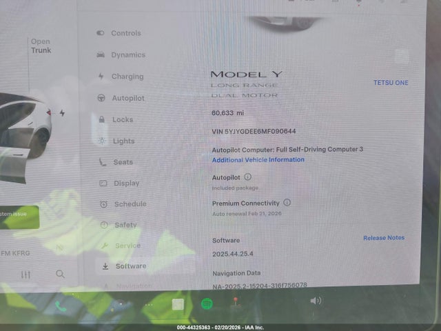 2021 TESLA MODEL Y 5YJYGDEE6MF090644 Photo 6