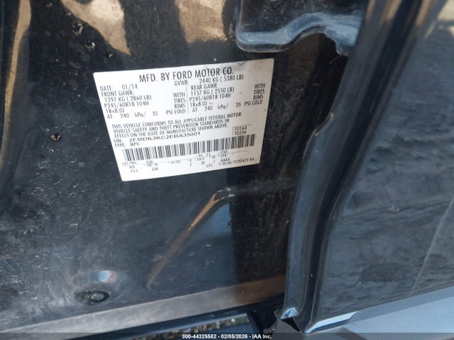 Ford Edge Limited 2014 2FMDK3KC2EBA35001 Image 9