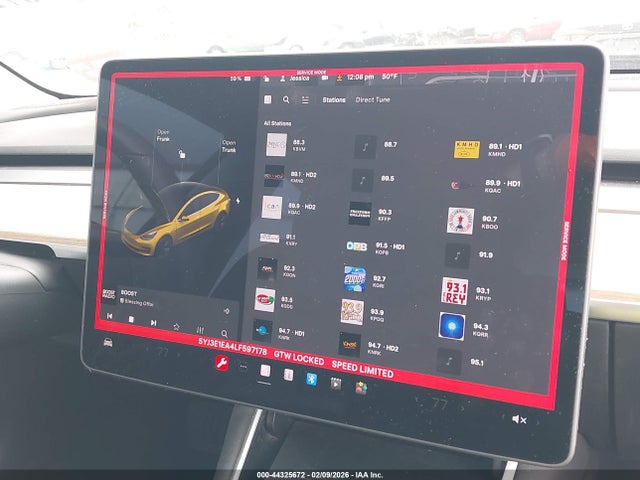 44325672 :رقم المزاد ، 5YJ3E1EA4LF597178 vin ، 2020 Tesla Model 3 Standard Range Plus Rear-wheel Drive/standard Range Rear-wheel Drive مزاد بيع