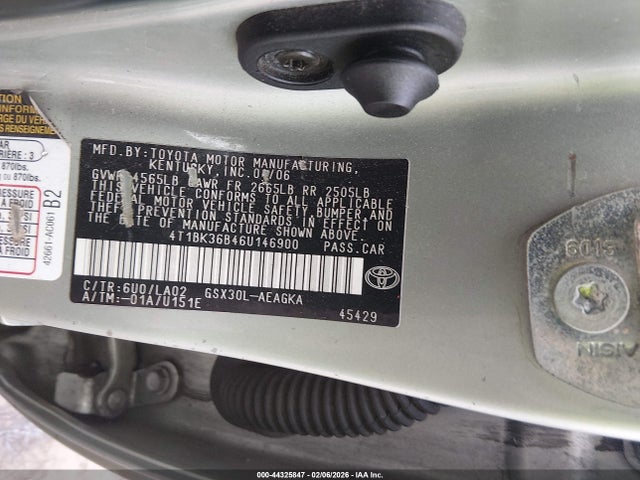 2006 TOYOTA AVALON 4T1BK36B46U146900 Photo 8