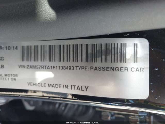 ZAM57RTA1F1138493 Maserati Ghibli S Q4