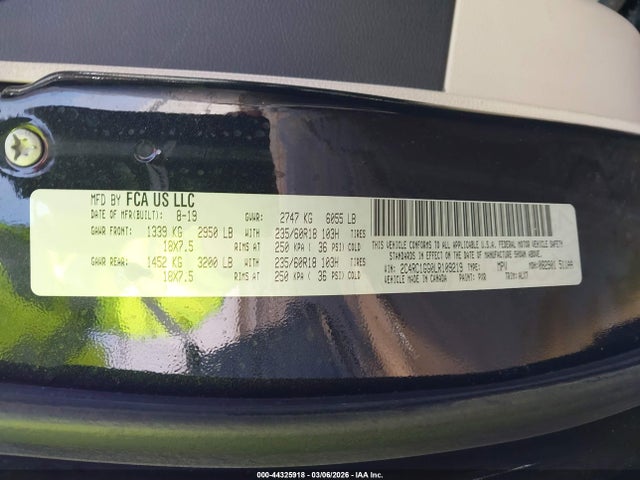 2020 CHRYSLER PACIFICA 2C4RC1GG0LR109219 Photo 8