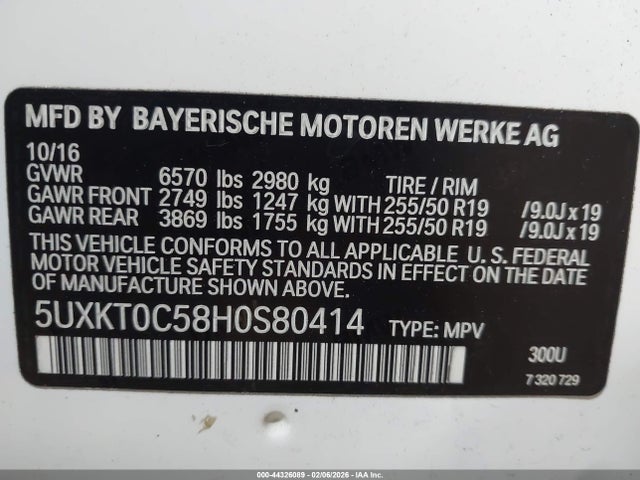 2017 BMW X5 EDRIVE 5UXKT0C58H0S80414 Photo 8