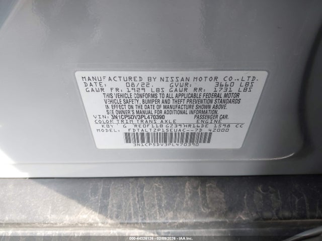 3N1CP5DV3PL470390 Nissan Kicks Sr Xtronic Cvt