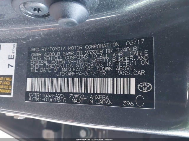 Toyota Prius Prime Plus 2017 JTDKARFP4H3016159 Image 9