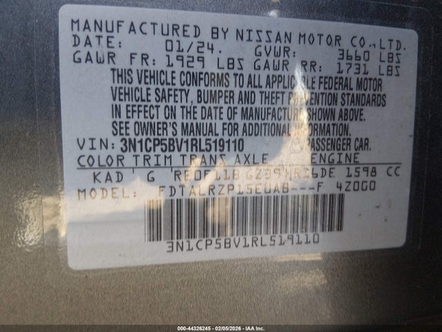 Nissan Kicks S Xtronic Cvt 2024 3N1CP5BV1RL519110 Image 9