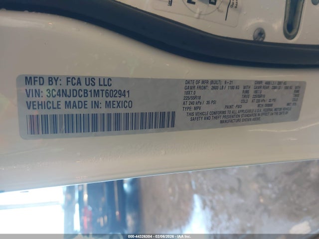 2021 JEEP COMPASS 3C4NJDCB1MT602941 Photo 8