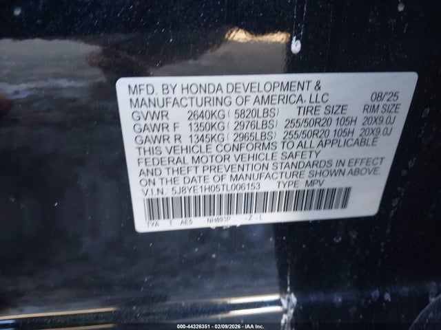 5J8YE1H05TL006153 Acura MDX A-SPEC