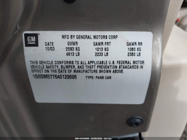 2004 CADILLAC CTS 1G6DM577640129696 Photo 8