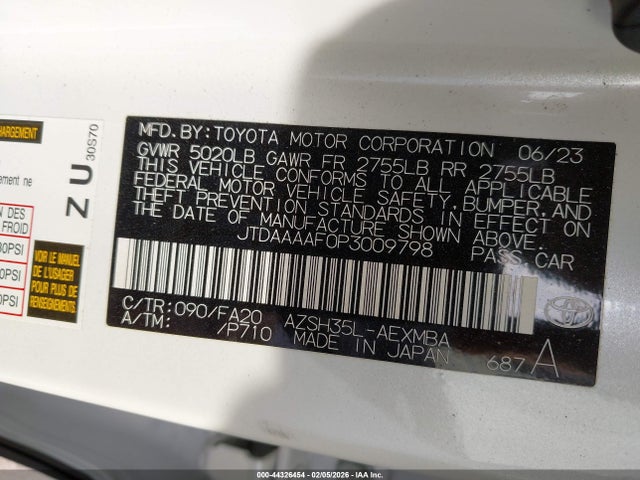 Toyota Crown Xle 2023 JTDAAAAF0P3009798 Image 9