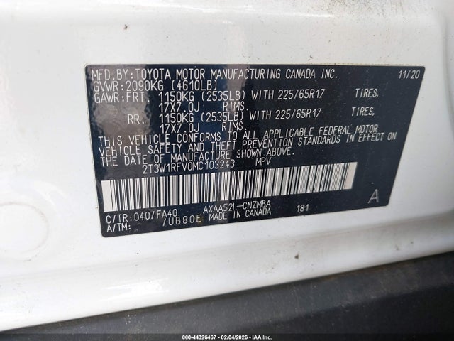 Toyota Rav4 Xle 2021 2T3W1RFV0MC103243 Image 9
