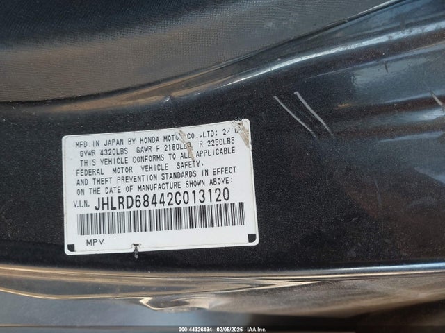 2002 HONDA CR-V JHLRD68442C013120 Photo 8