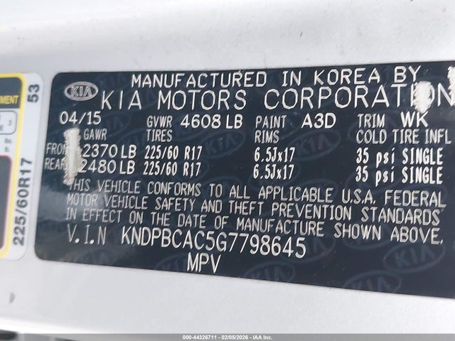 KIA Sportage Lx 2016 KNDPBCAC5G7798645 Image 9
