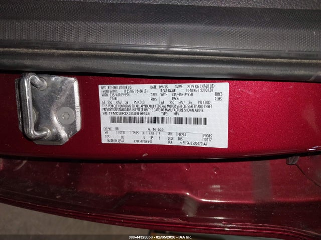1FMCU9GX3GUB16946 Ford ESCAPE SE