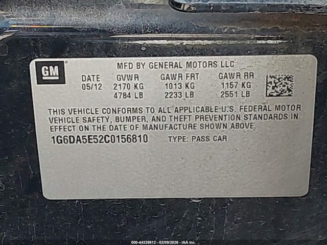 2012 CADILLAC CTS 1G6DA5E52C0156810 Photo 8