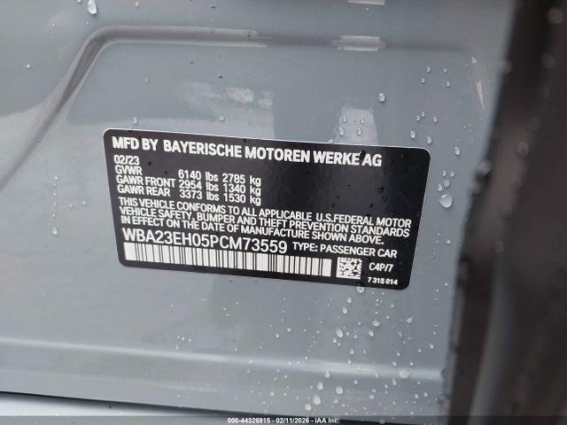 2023 BMW 740 WBA23EH05PCM73559 Photo 8