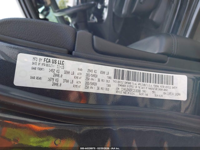 1C4RJEAG5FC218388 Jeep Grand Cherokee Altitude