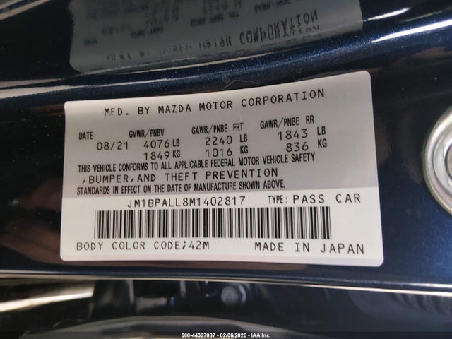 JM1BPALL8M1402817 Mazda Mazda3 Preferred