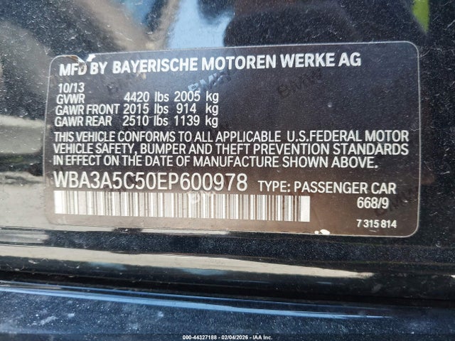 2014 BMW 328I WBA3A5C50EP600978 Photo 8