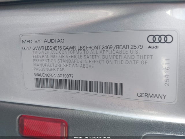 2018 AUDI A5 WAUENCF54JA019977 Photo 8