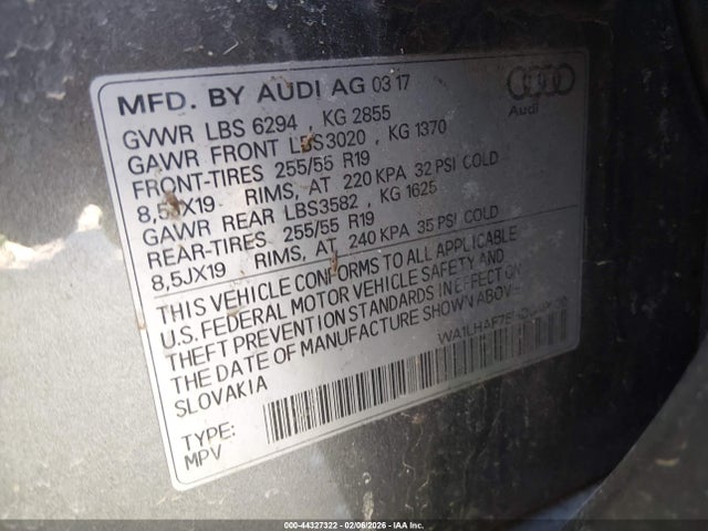 2017 AUDI Q7 WA1LHAF75HD049600 Photo 8