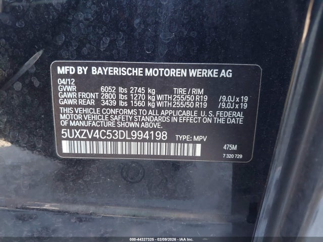 2013 BMW X5 5UXZV4C53DL994198 Photo 8