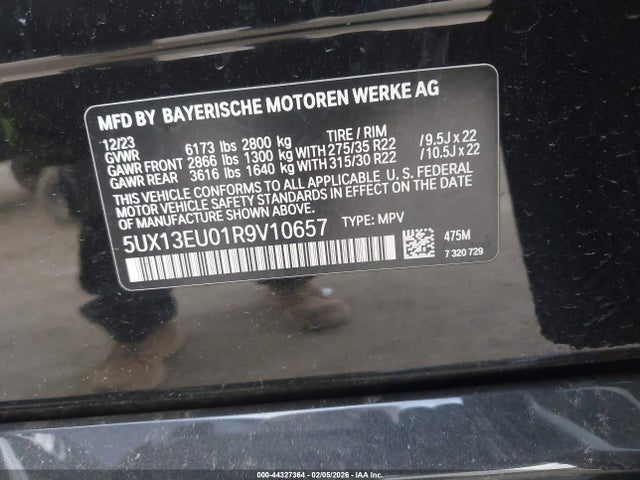 5UX13EU01R9V10657 BMW X5 Sdrive40i