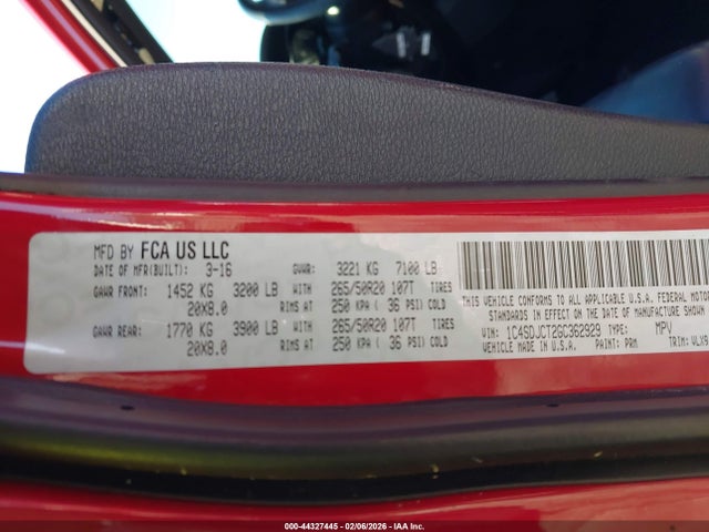 Dodge Durango R/t 2016 1C4SDJCT2GC362929 Image 9