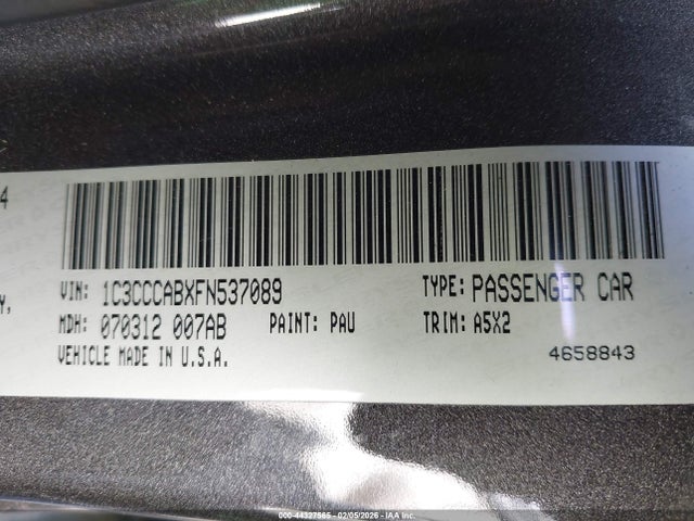 Chrysler 200 Limited 2015 1C3CCCABXFN537089 Image 9