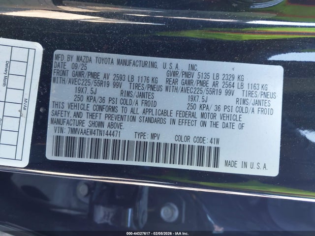 Продаж на аукціоні авто 2026 Mazda Cx-50 Hybrid Premium Plus, vin: 7MMVAAEW4TN144471, номер лоту: 44327617