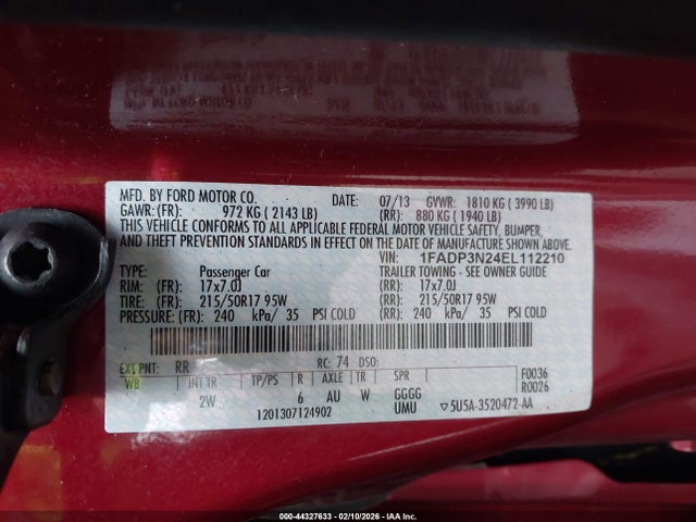 1FADP3N24EL112210 Ford Focus Titanium