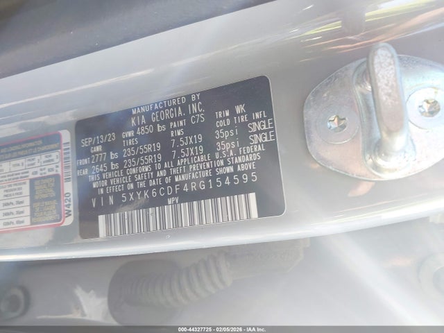 44327725 :رقم المزاد ، 5XYK6CDF4RG154595 vin ، 2024 Kia Sportage X-line مزاد بيع