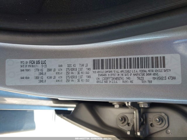 2019 RAM 1500 1C6SRFFT2KN856741 Photo 8