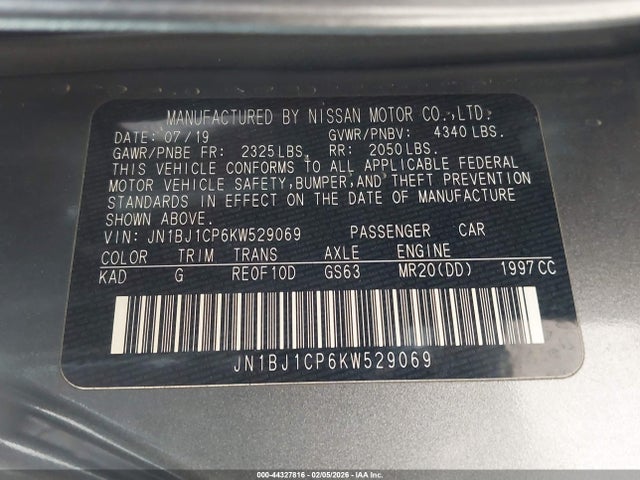 2019 NISSAN ROGUE SPORT JN1BJ1CP6KW529069 Photo 8
