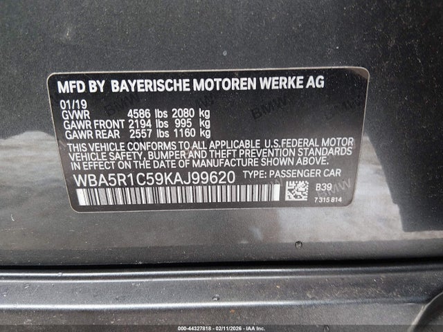 WBA5R1C59KAJ99620 BMW 330I