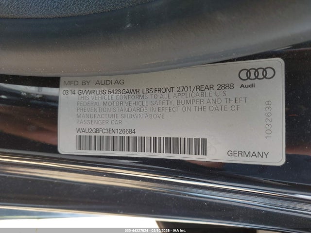 2014 AUDI A7 WAU2GBFC3EN126684 Photo 8