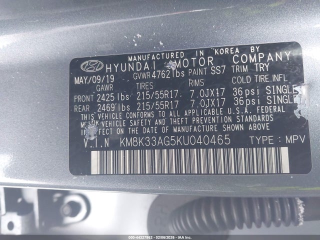 Hyundai Kona Ev Limited 2019 KM8K33AG5KU040465 Image 9