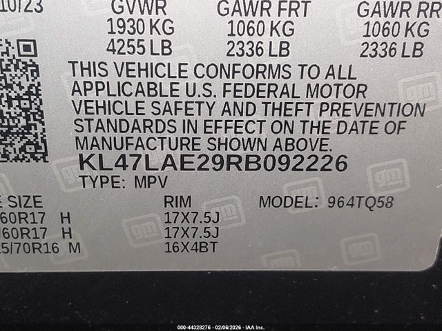 Продажа на аукционе авто 2024 Buick Envista Preferred Fwd, vin: KL47LAE29RB092226, номер лота: 44328276