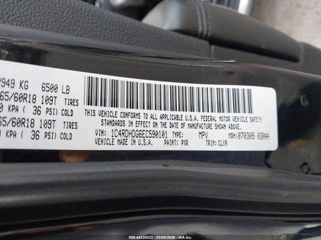 Dodge DURANGO LIMITED 2014 1C4RDHDG6EC590101 Image 9