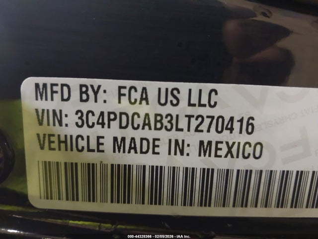 2020 DODGE JOURNEY 3C4PDCAB3LT270416 Photo 8