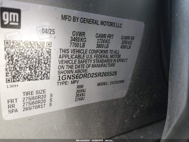 Chevrolet Suburban 4wd Z71 2025 1GNS6DRD2SR265528 Image 9