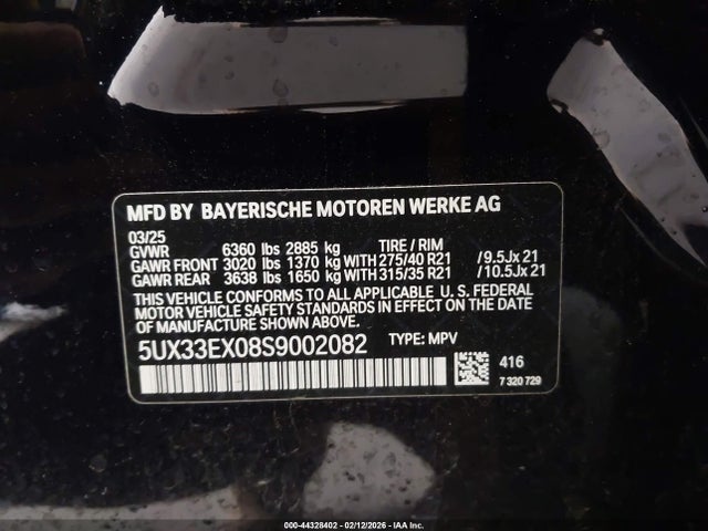 5UX33EX08S9002082 BMW X6 Xdrive40i