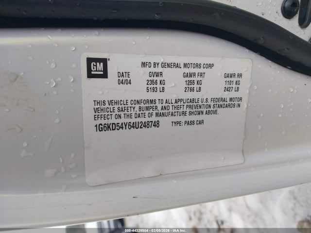 2004 CADILLAC DEVILLE 1G6KD54Y64U248748 Photo 8