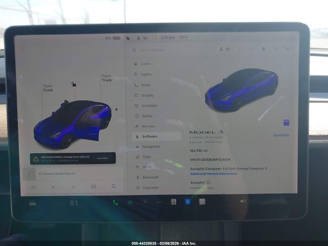 Продаж на аукціоні авто 2021 Tesla Model 3 Long Range Dual Motor All-wheel Drive, vin: 5YJ3E1EB0MF924038, номер лоту: 44328535