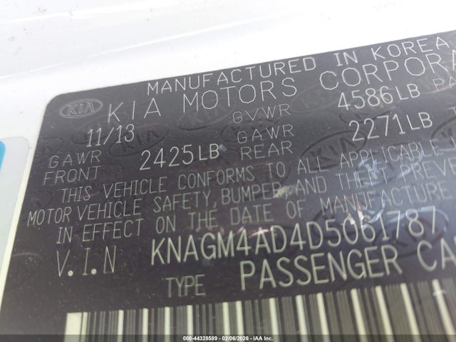 2013 KIA OPTIMA HYBRID KNAGM4AD4D5061787 Photo 8