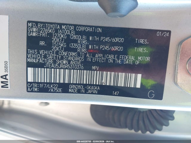 JTEAU5JR6R5310376 Toyota 4runner Trd Sport